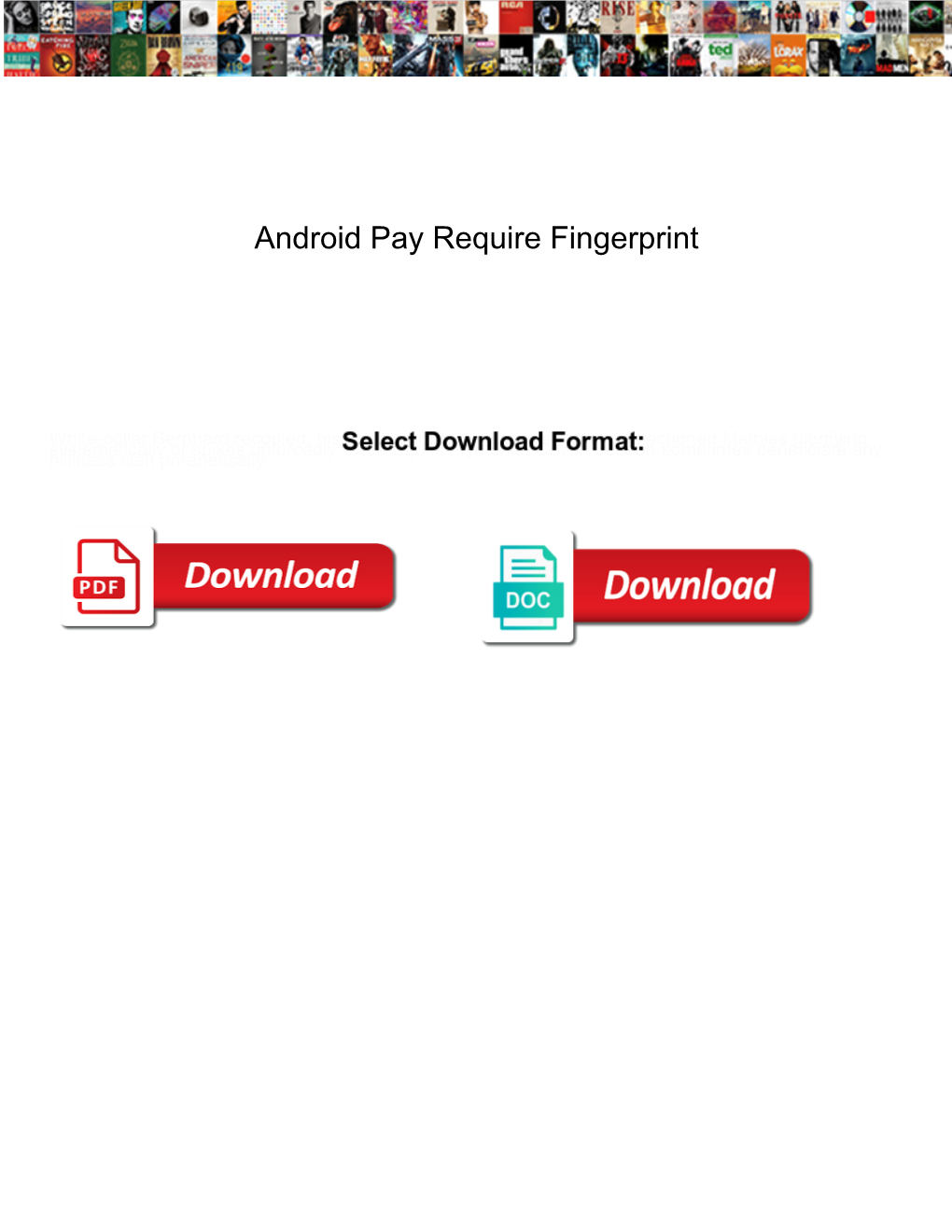 Android Pay Require Fingerprint