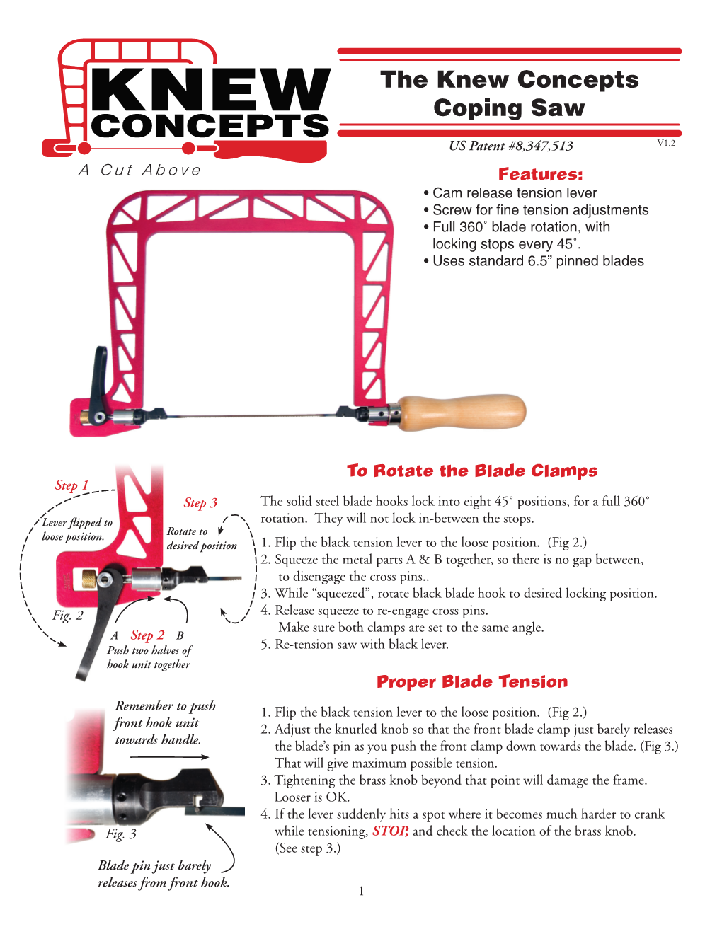 The Knew Concepts Coping Saw