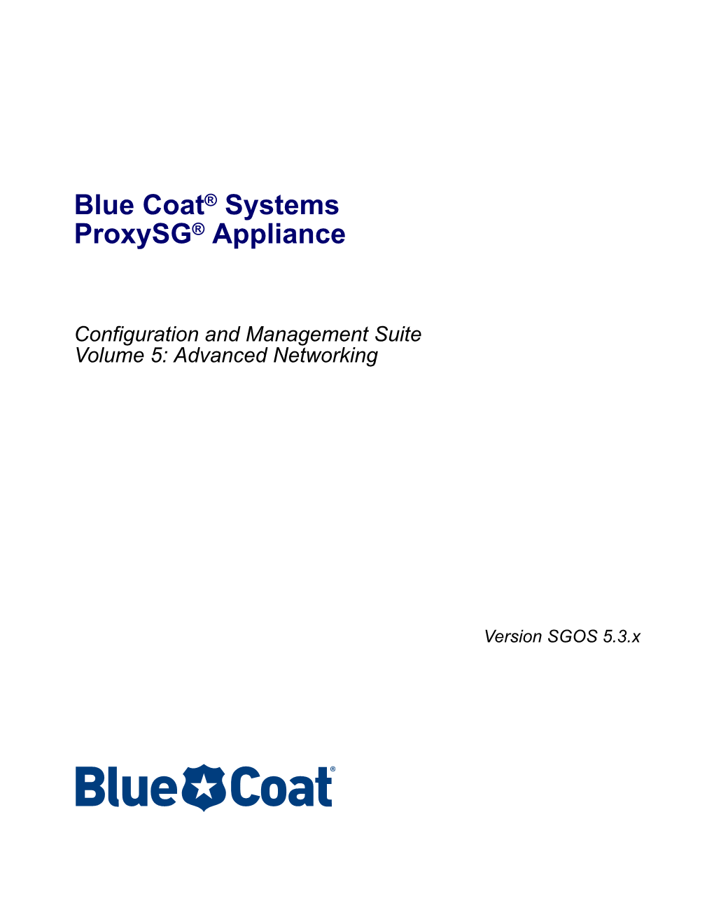 Volume 5: Advanced Networking, Version 5.3.1