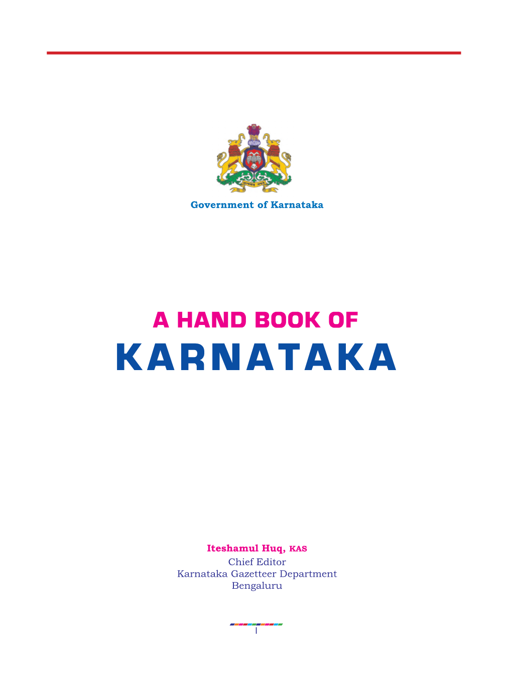 Karnataka Gazetteer Department Bengaluru