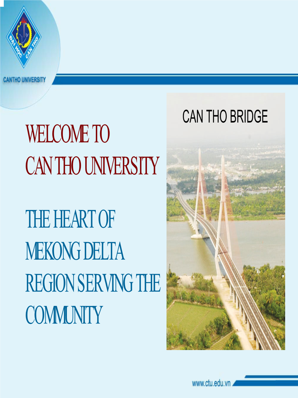 Can Tho University the Heart of Mekong Delta Region Serving the Community Vietnam - Some Figures