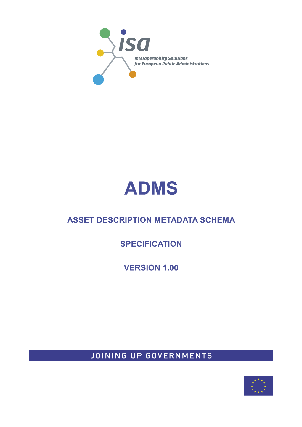 Asset Description Metadata Schema Specification Version 1.00