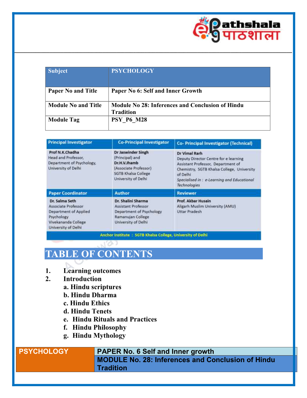 Bsc Chemistry