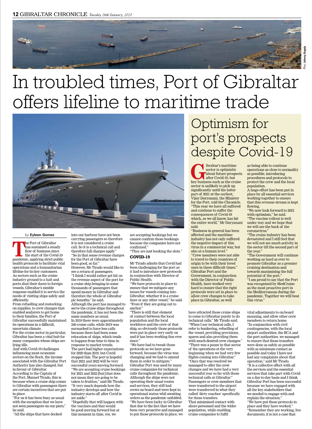 In Troubled Times, Port of Gibraltar Offers Lifeline to Maritime Trade