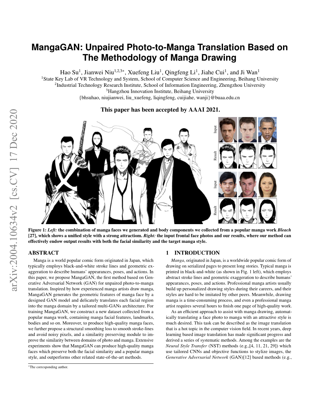 Mangagan: Unpaired Photo-To-Manga Translation Based on the Methodology of Manga Drawing