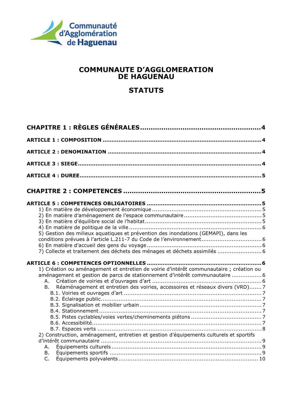 Projet Statuts 2018 CAH Modifié