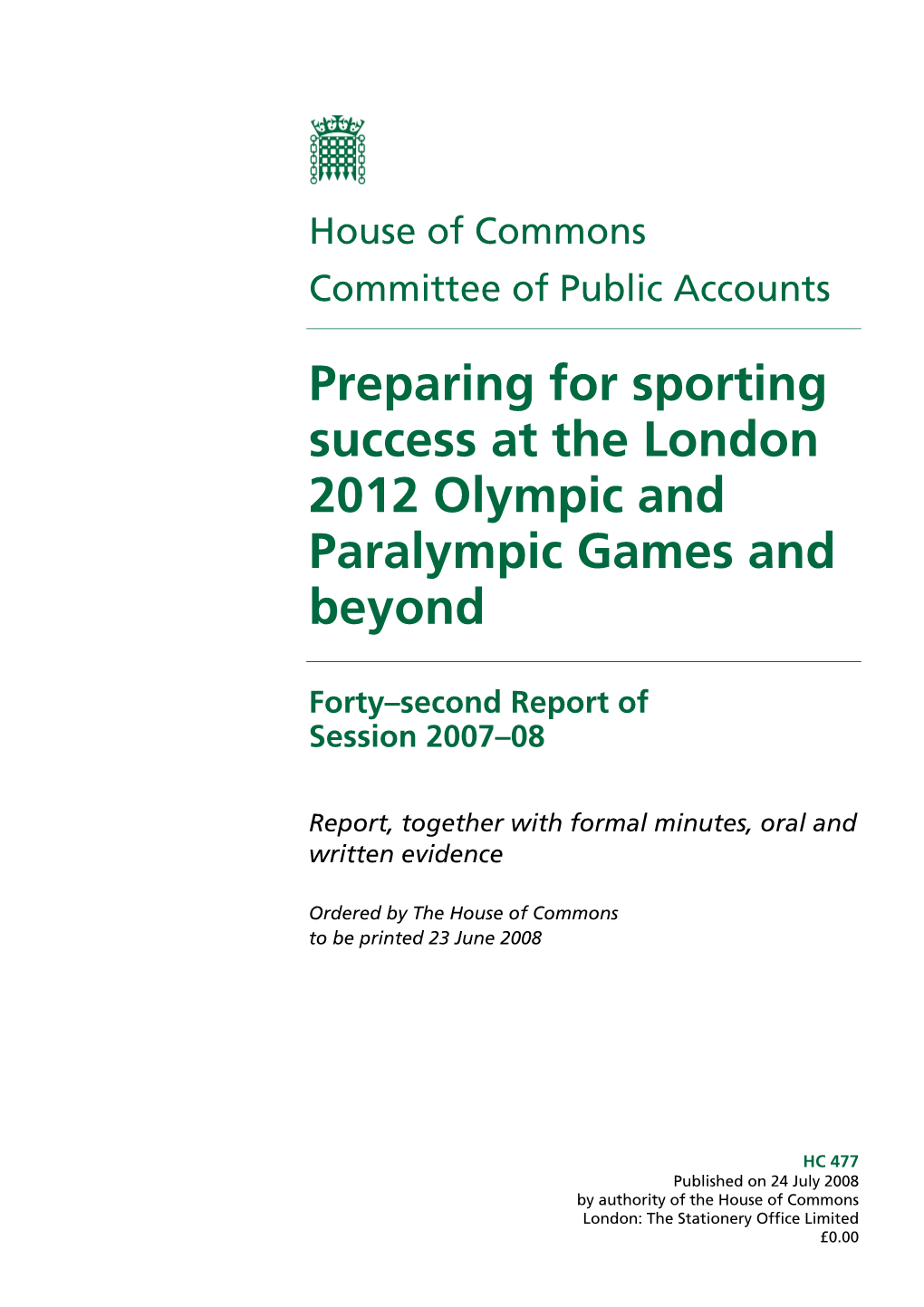 Preparing for Sporting Success at the London 2012 Olympic and Paralympic Games and Beyond