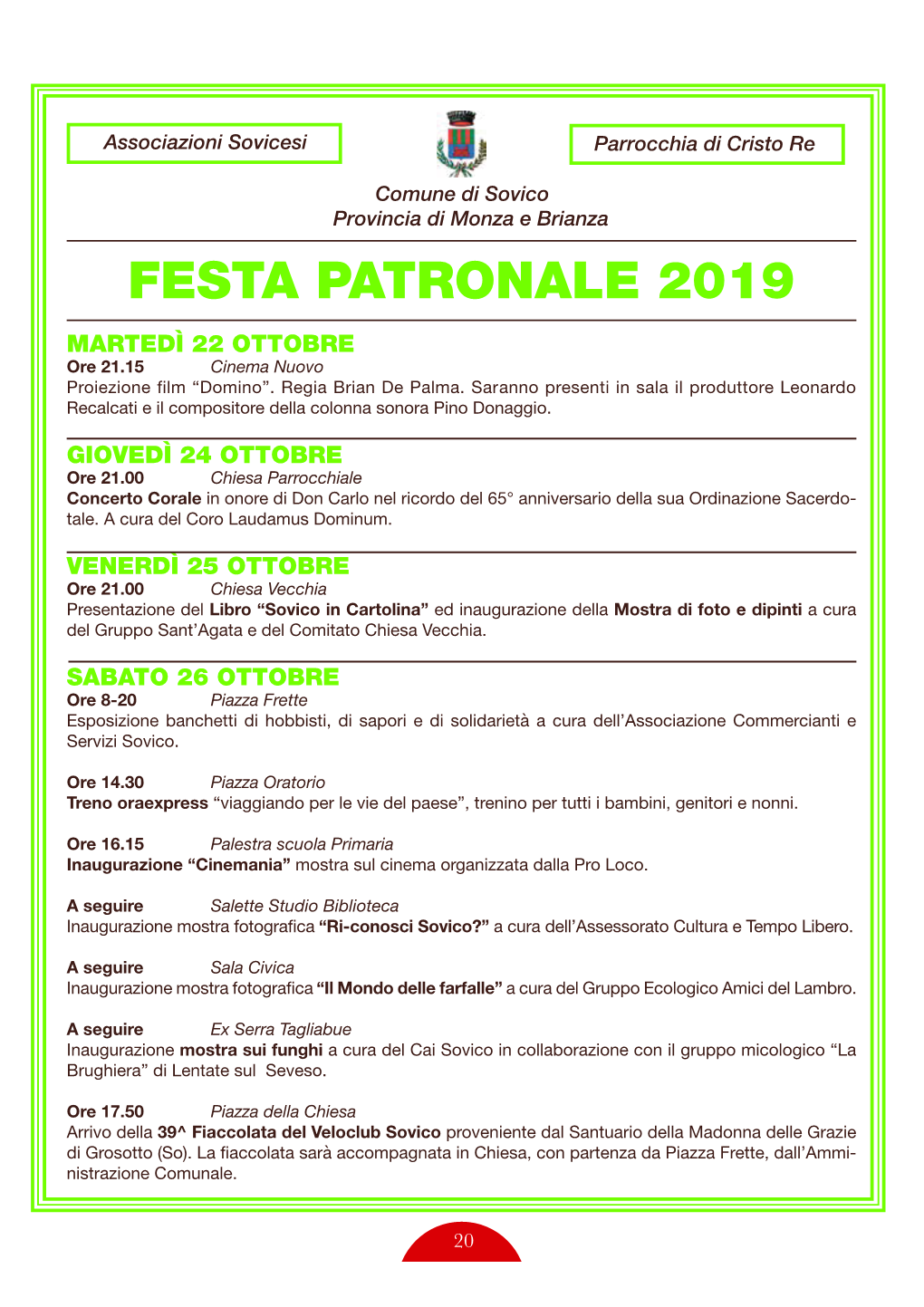 Festa Patronale 2019