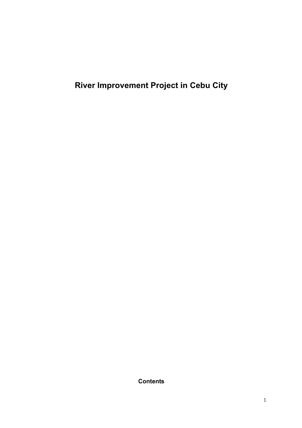 River Improvement Project in Cebu City