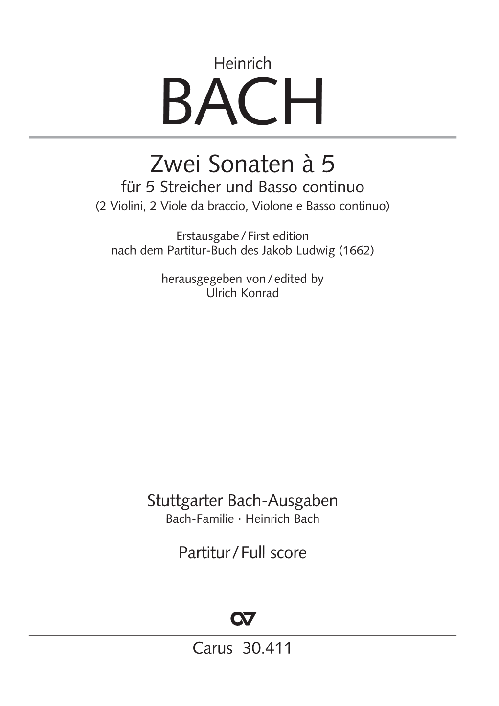 Zwei Sonaten À 5 Für 5 Streicher Und Basso Continuo (2 Violini, 2 Viole Da Braccio, Violone E Basso Continuo)