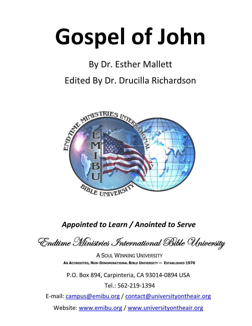 Gospel of John by Dr