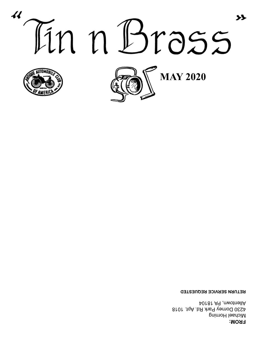 May 2020 Tin 'N Brass