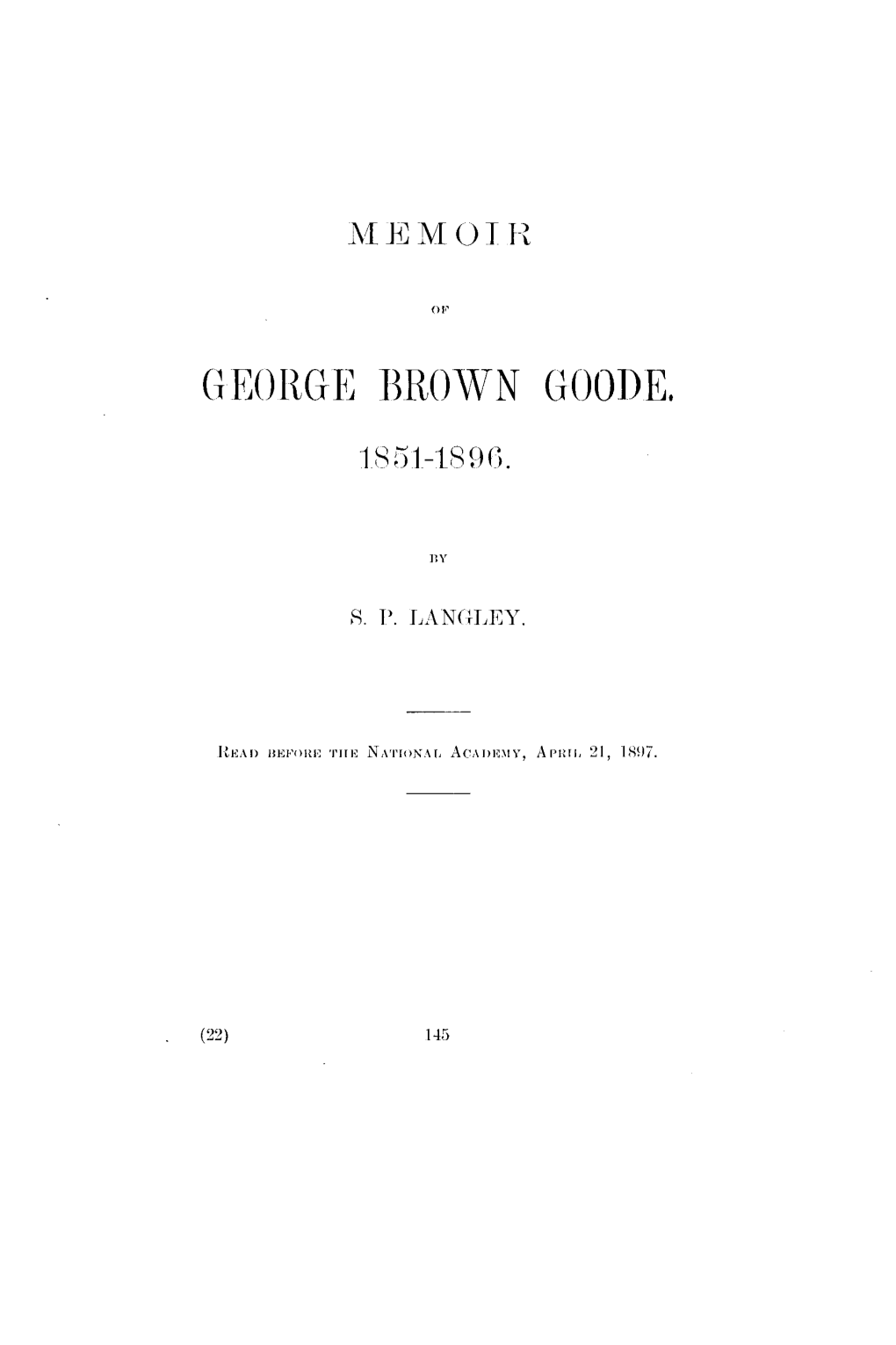 George Brown Goode