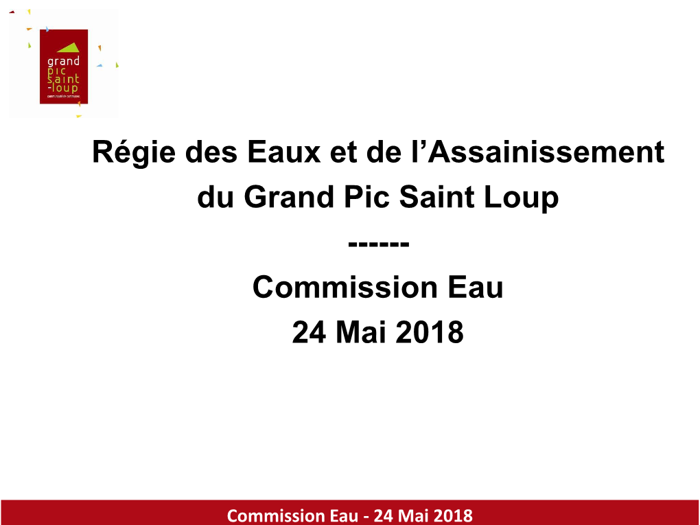 Commission Eau 24 Mai 2018