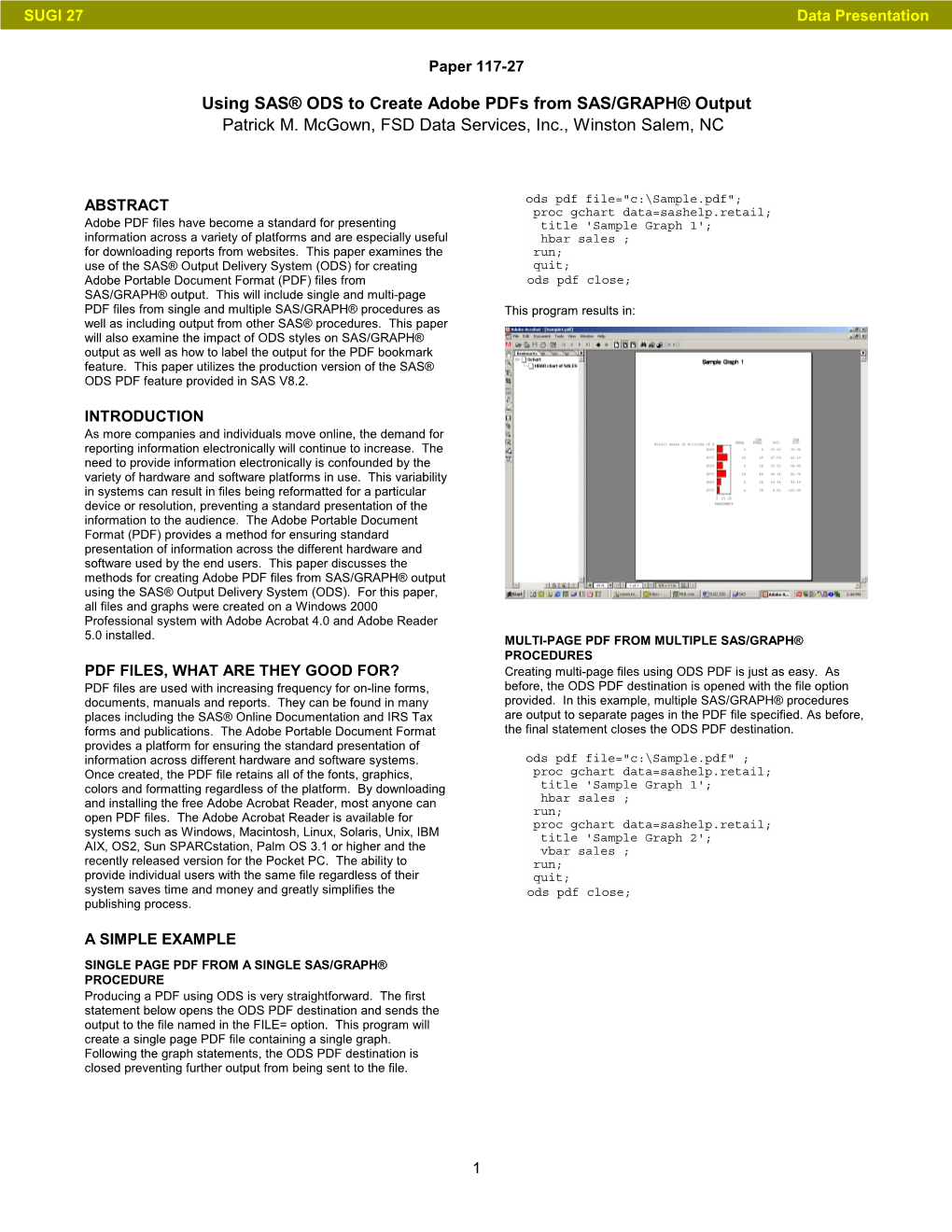 ODS to Create Adobe Pdfs from SAS/GRAPH(R) Output