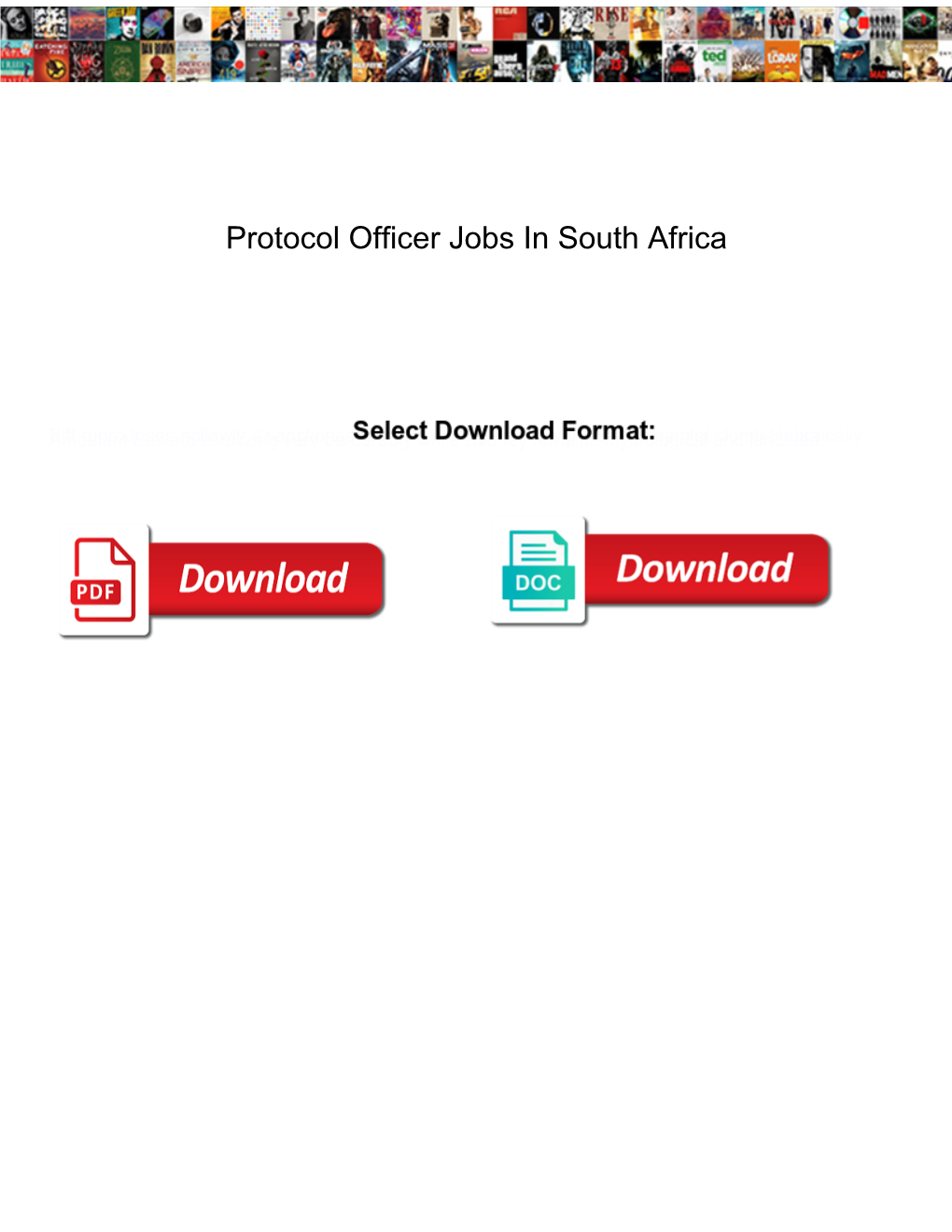 Protocol Officer Jobs in South Africa