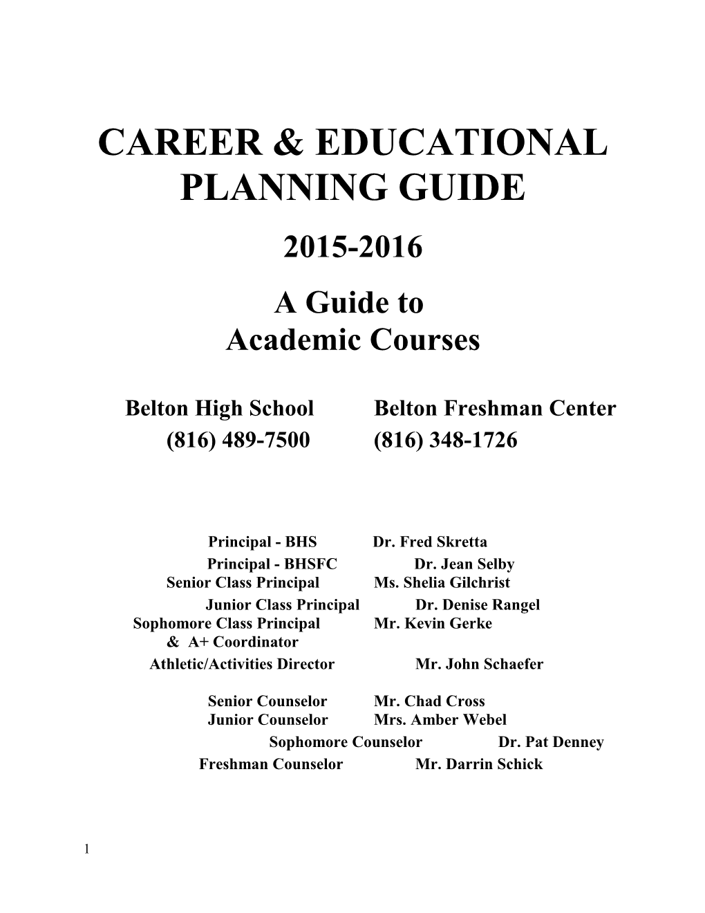 Career & Educational Planning Guide