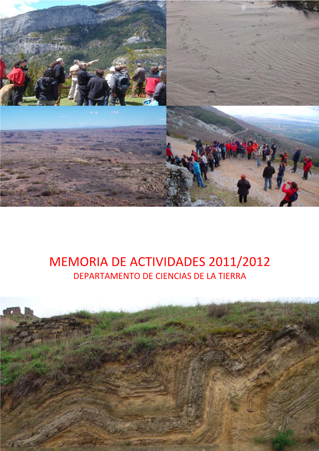 Memoria De Actividades 2011/2012 Departamento De Ciencias De La Tierra 1
