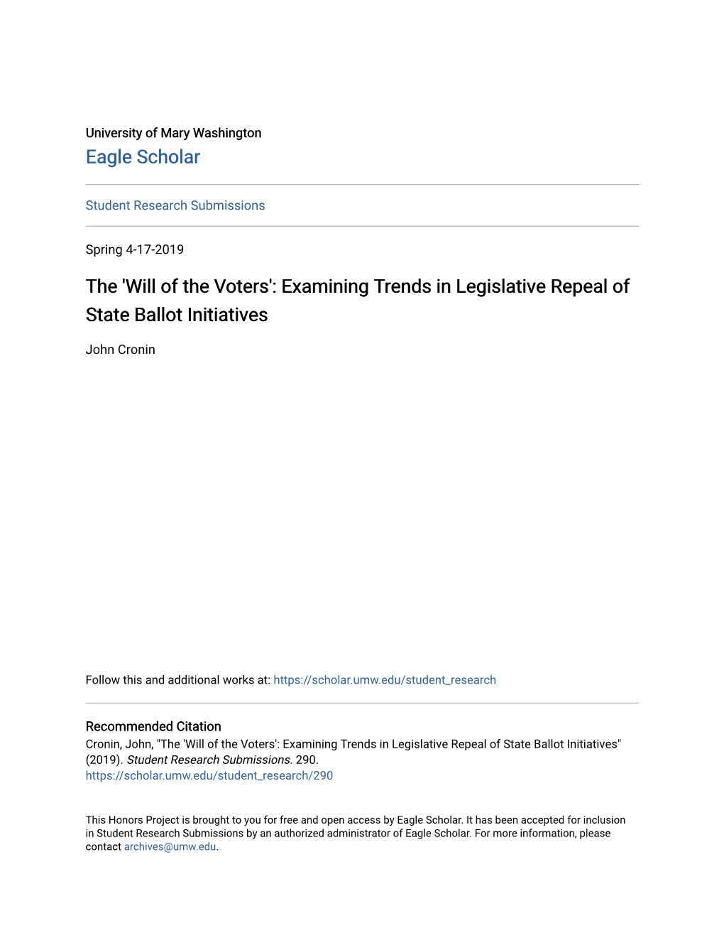 Examining Trends in Legislative Repeal of State Ballot Initiatives