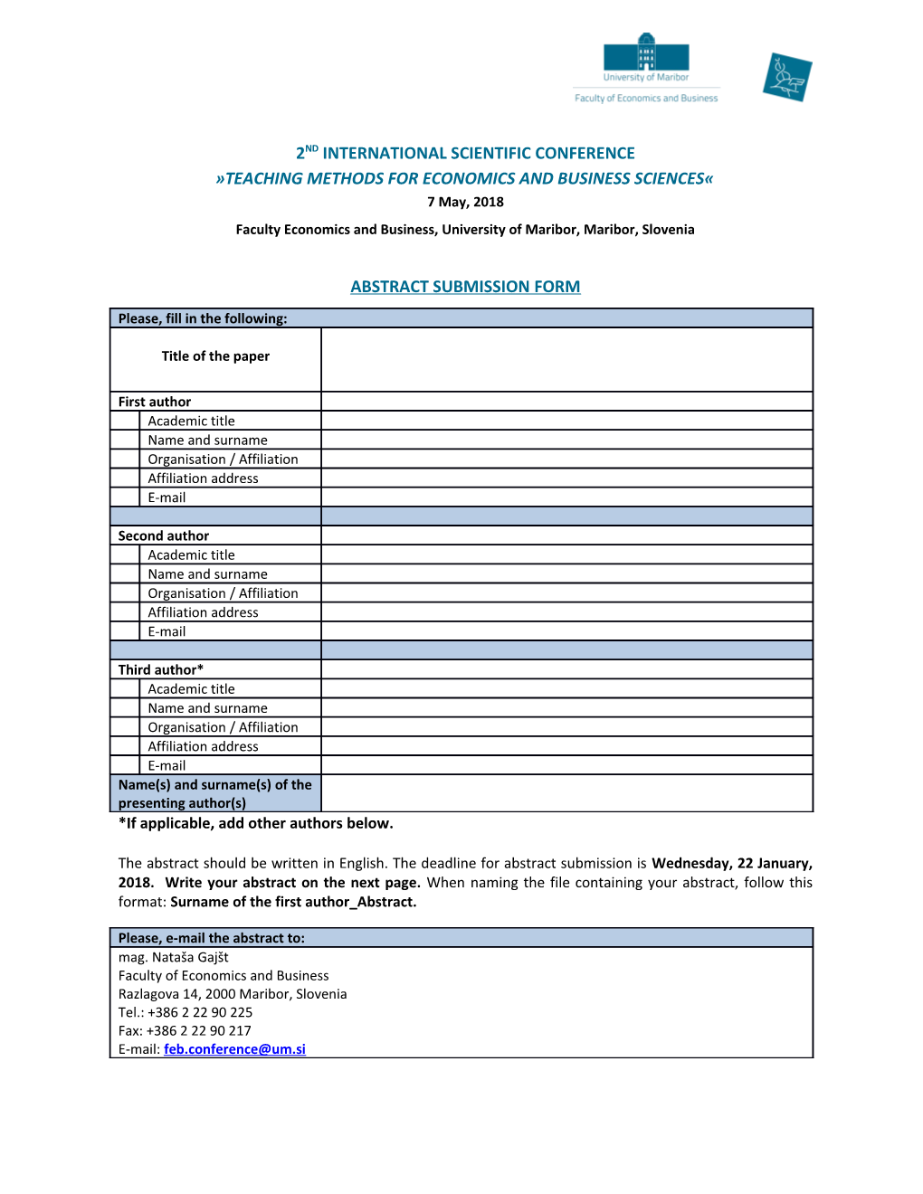 Teaching Methods for Economics and Business SCIENCES