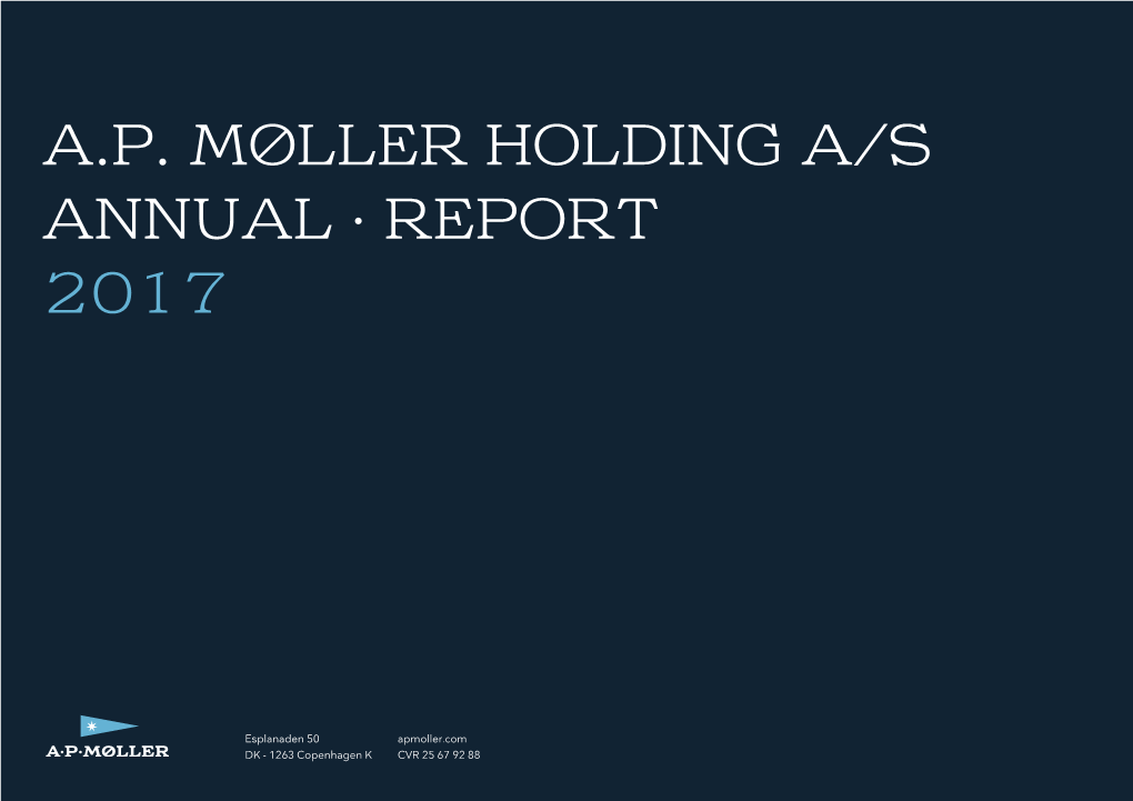 Ap Møller Holding A/S Annual ∙ Report