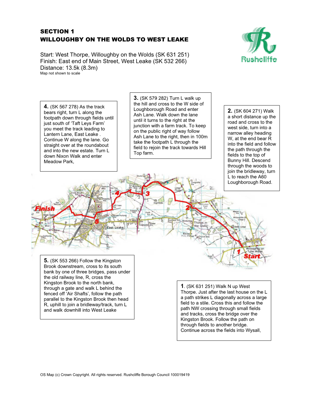 Willoughby on the Wolds to West Leake