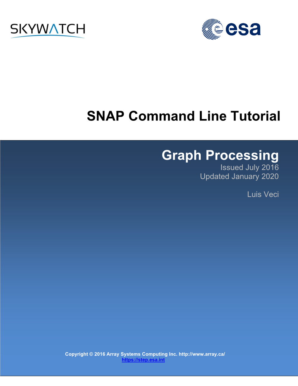 SNAP Command Line Tutorial