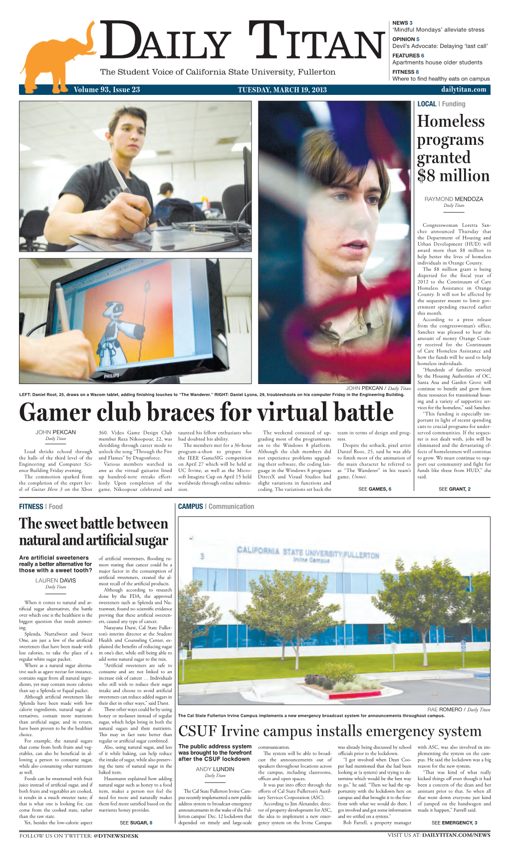 Gamer Club Braces for Virtual Battle Portant in Light of Recent Spending Cuts to Crucial Programs for Under- JOHN PEKCAN 360