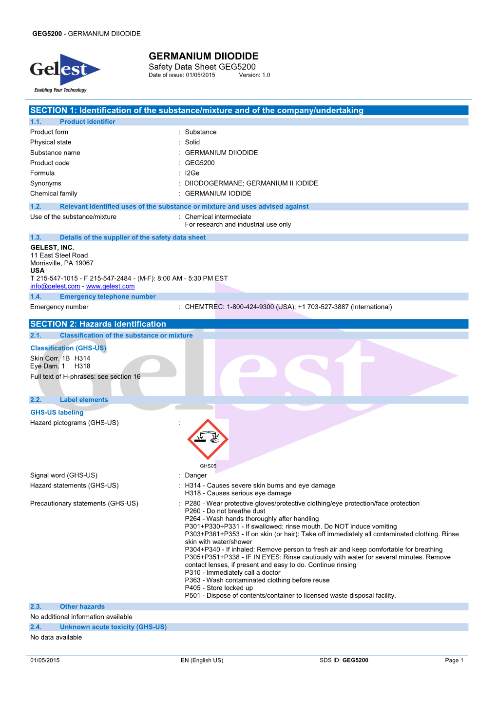 Germanium Diiodide