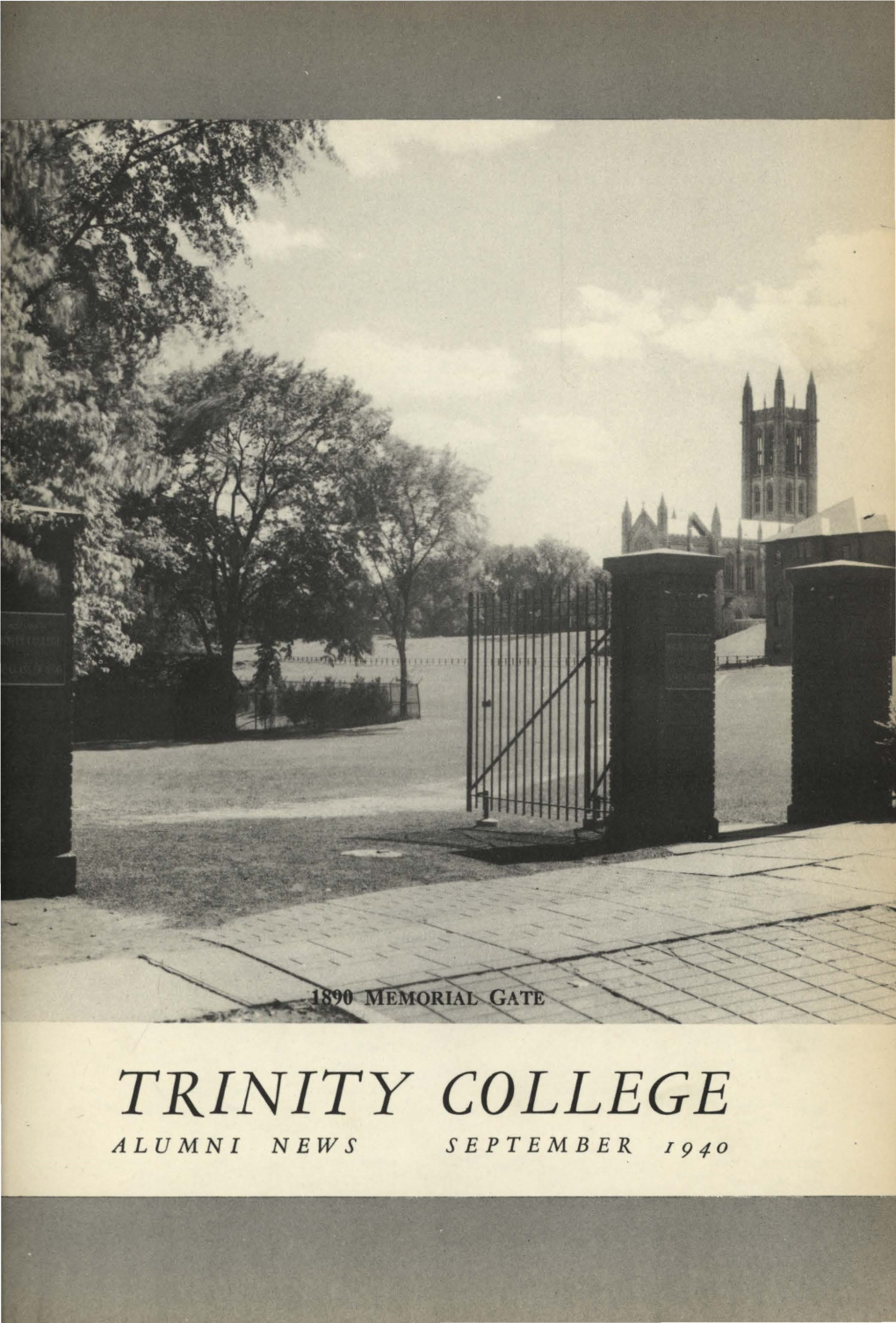 Trinity College Alumni News, September 1940