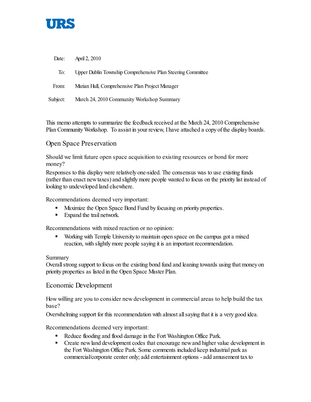 Comprehensive Plan Steering Committee