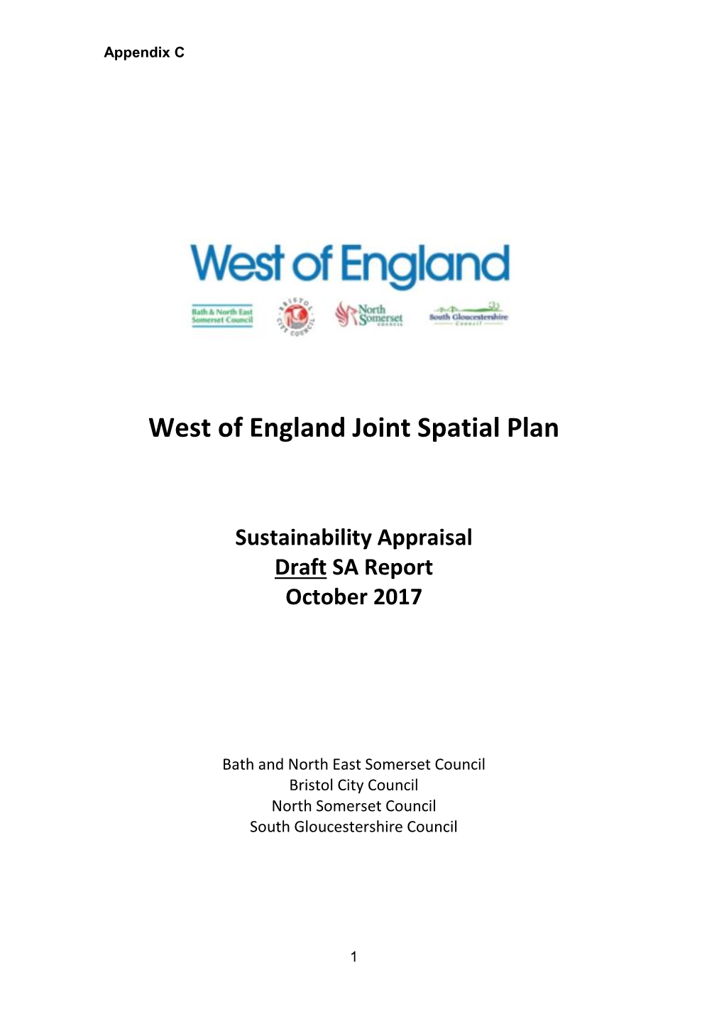 West of England Joint Spatial Plan