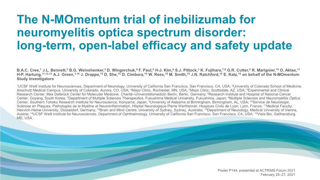 Long-Term Open Label Efficacy