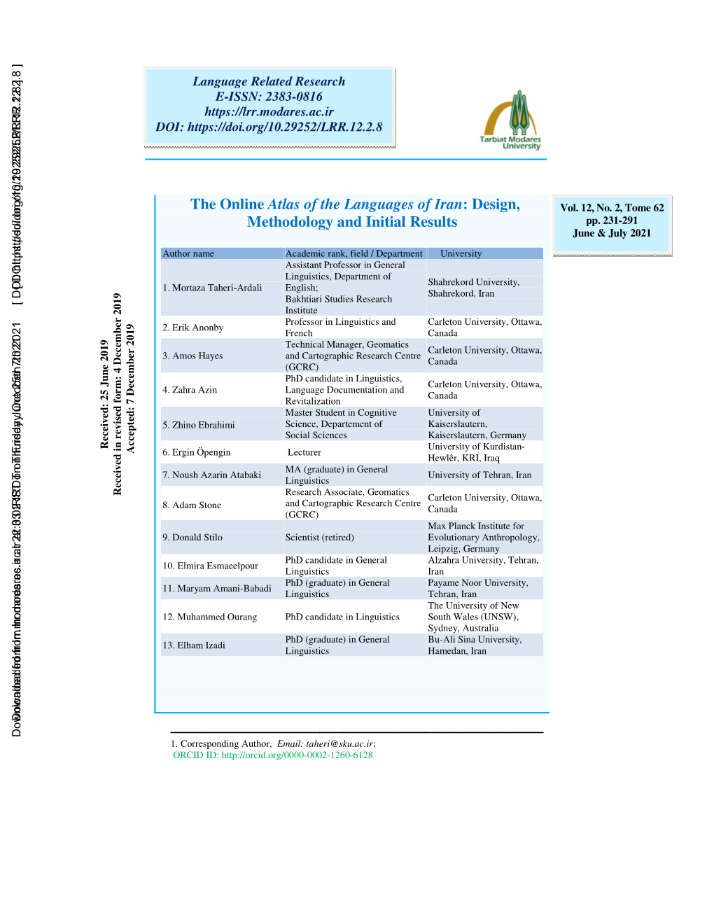 The Online Atlas of the Languages of Iran: Design, Methodology And