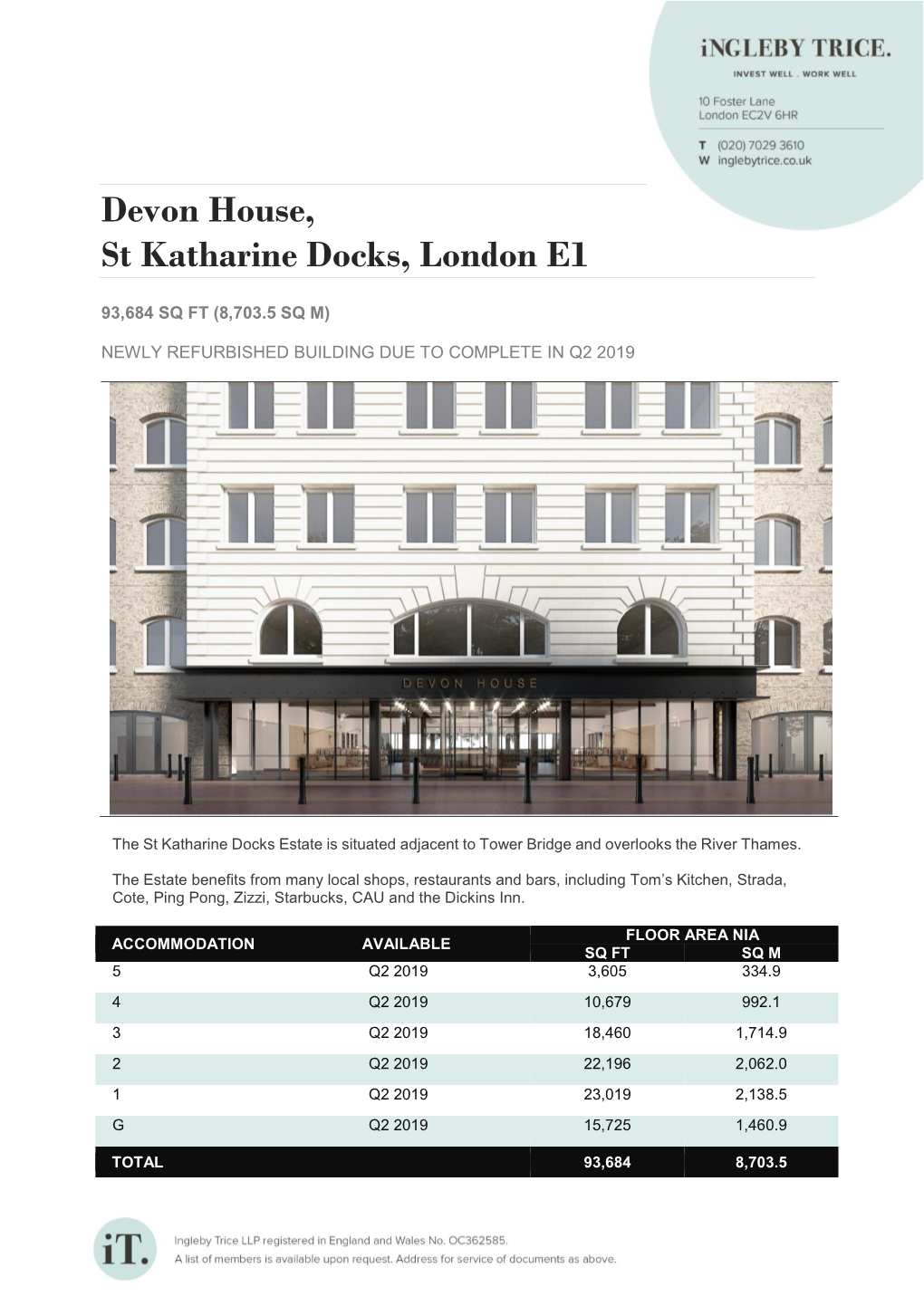 Devon House, St Katharine Docks, London E1