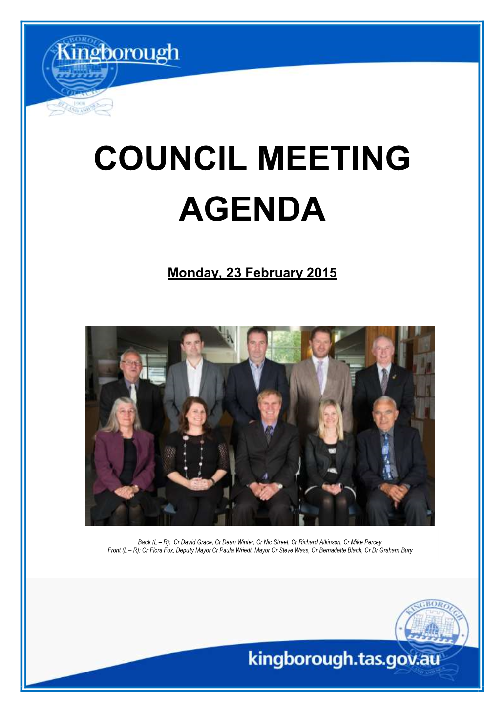 Council Meeting Agenda