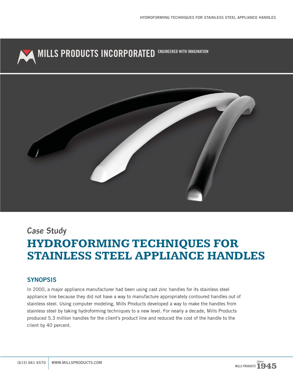 Hydroforming Techniques for Stainless Steel Appliance Handles