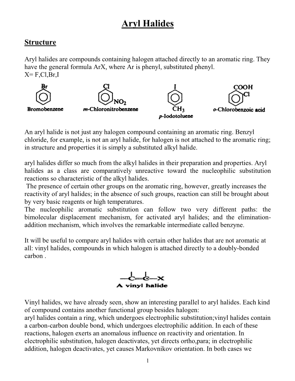 Aryl Halides