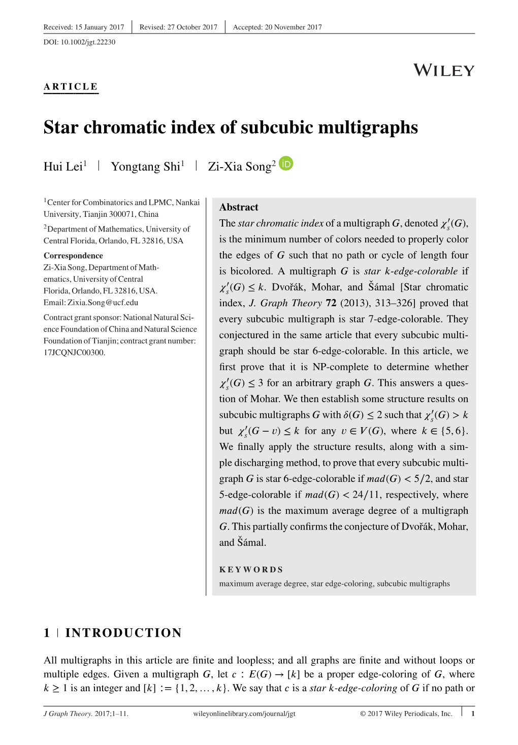 Star Chromatic Index of Subcubic Multigraphs