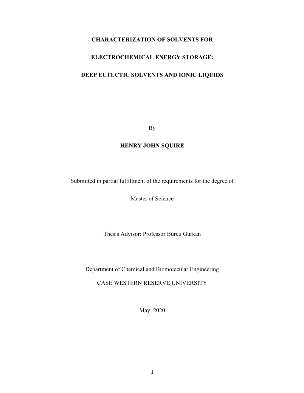 DEEP EUTECTIC SOLVENTS and IONIC LIQUIDS by HENRY JOHN