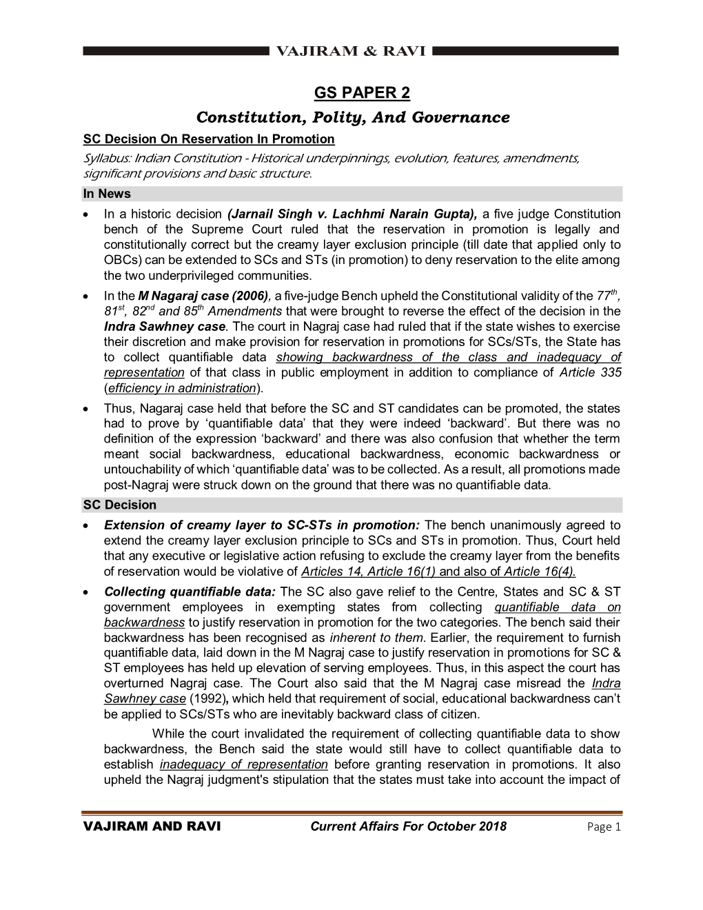 GS PAPER 2 Constitution, Polity, and Governance