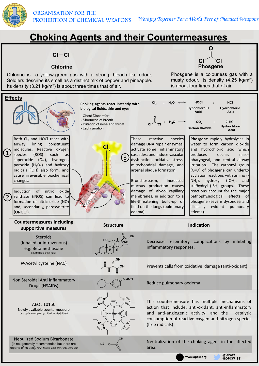 Chlorine Phosgene Chlorine Is a Yellow-Green Gas with a Strong, Bleach Like Odour