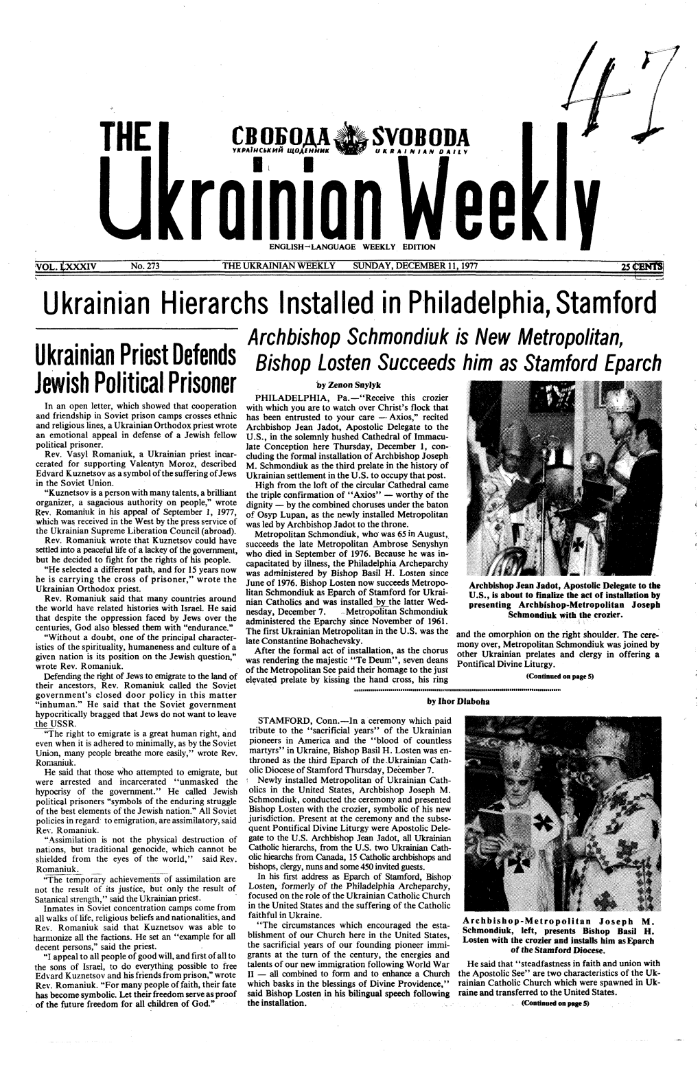 The Ukrainian Weekly 1977, No.47