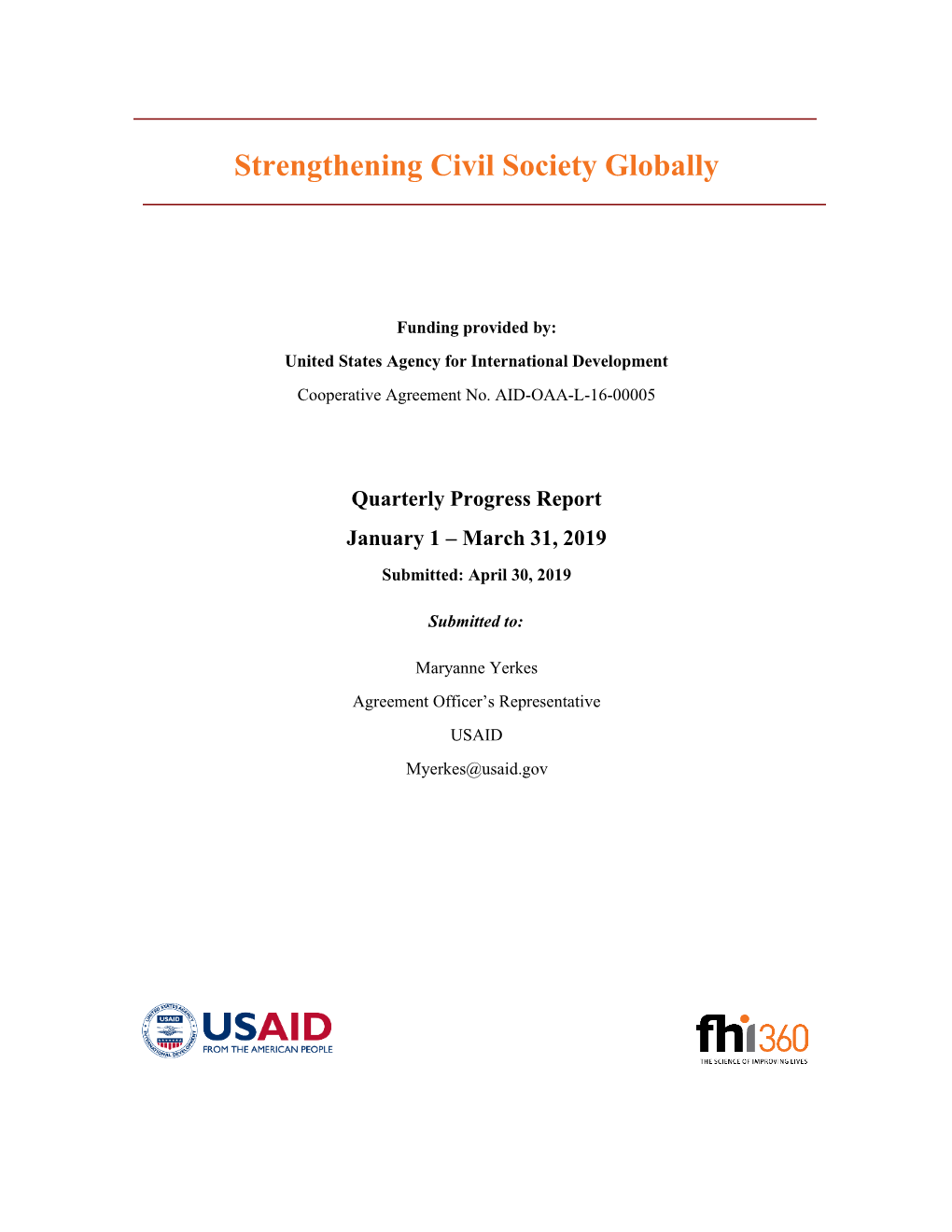 Strengthening Civil Society Globally