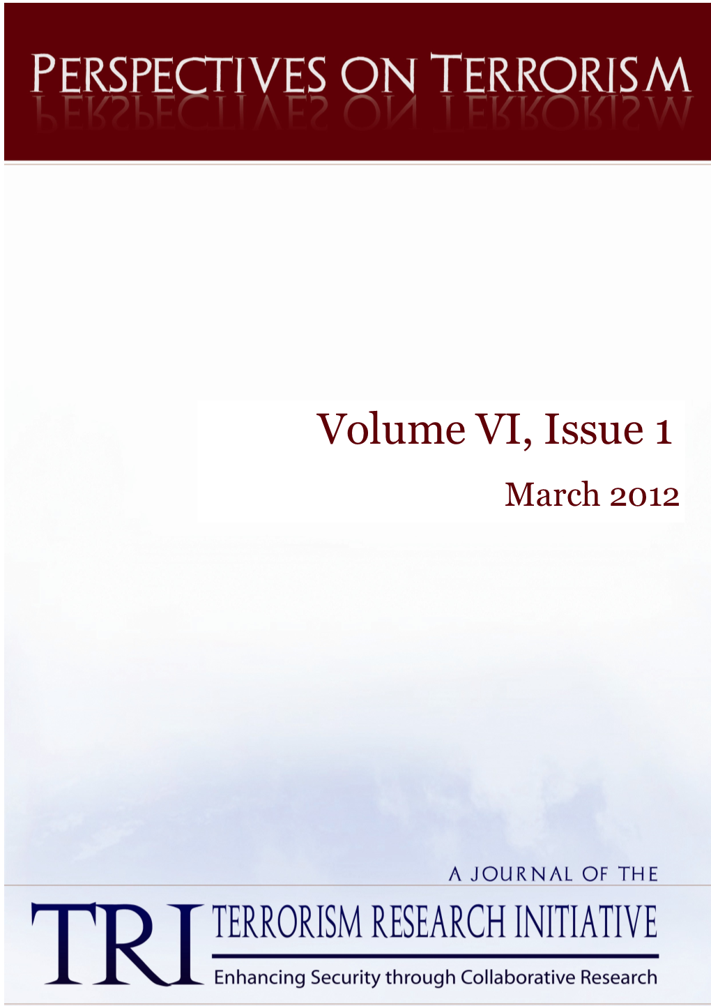 Perspectives on Terrorism, Volume 6, Issue 1
