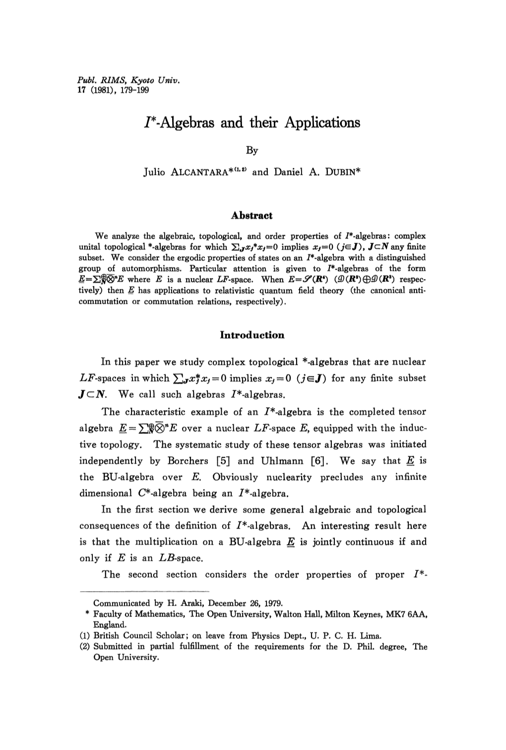 ^-Algebras and Their Applications