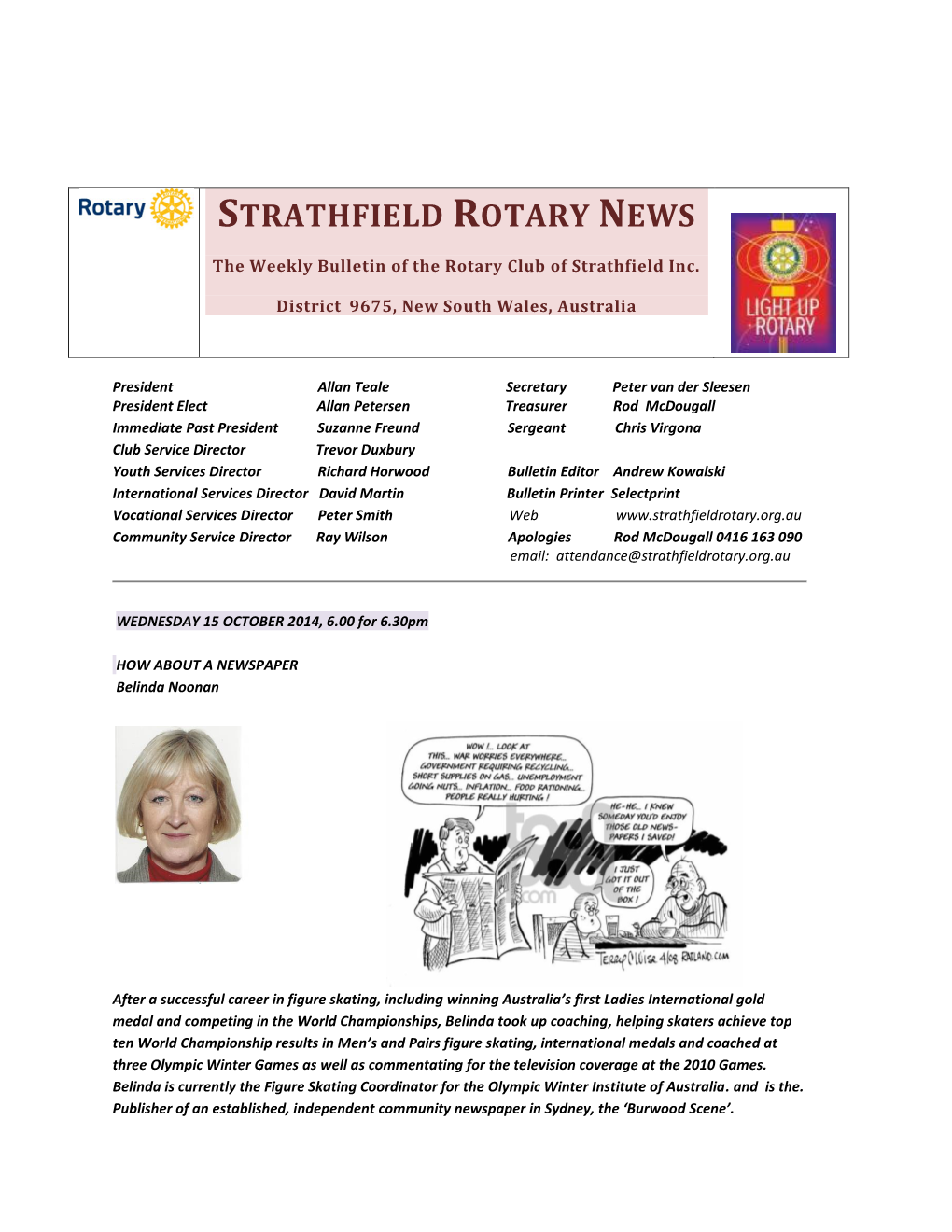 Strathfield Rotary News