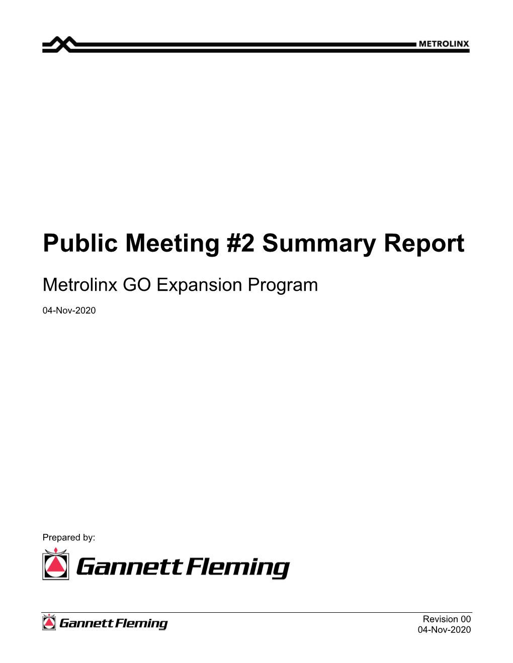 Public Meeting #2 Summary Report