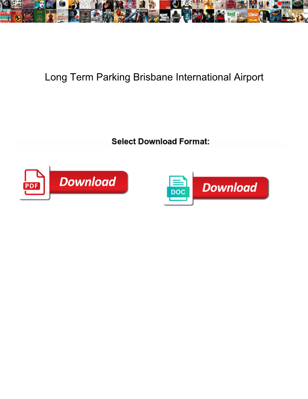 Long Term Parking Brisbane International Airport