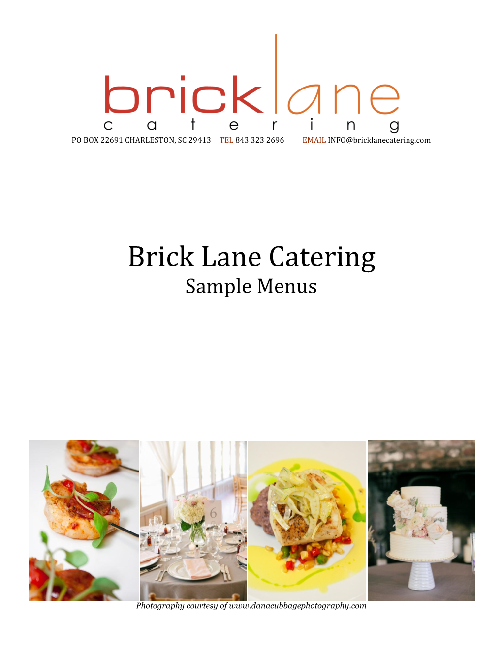 Download the Full PDF of Sample Menus